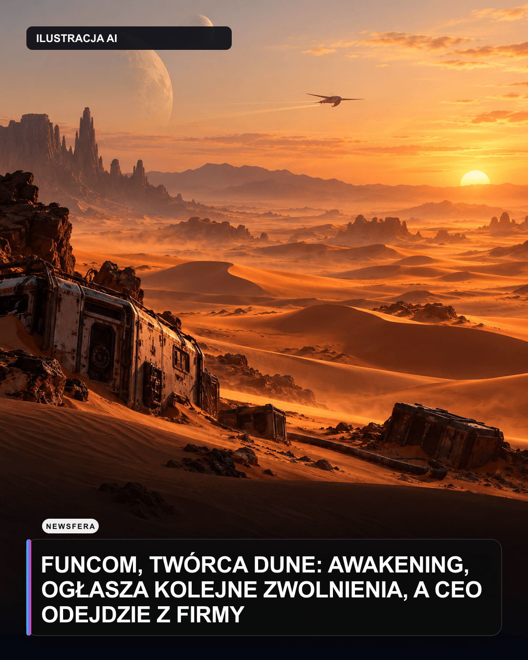 Funcom, twórca Dune: Awakening, ogłasza kolejne zwolnienia, a CEO odejdzie z firmy