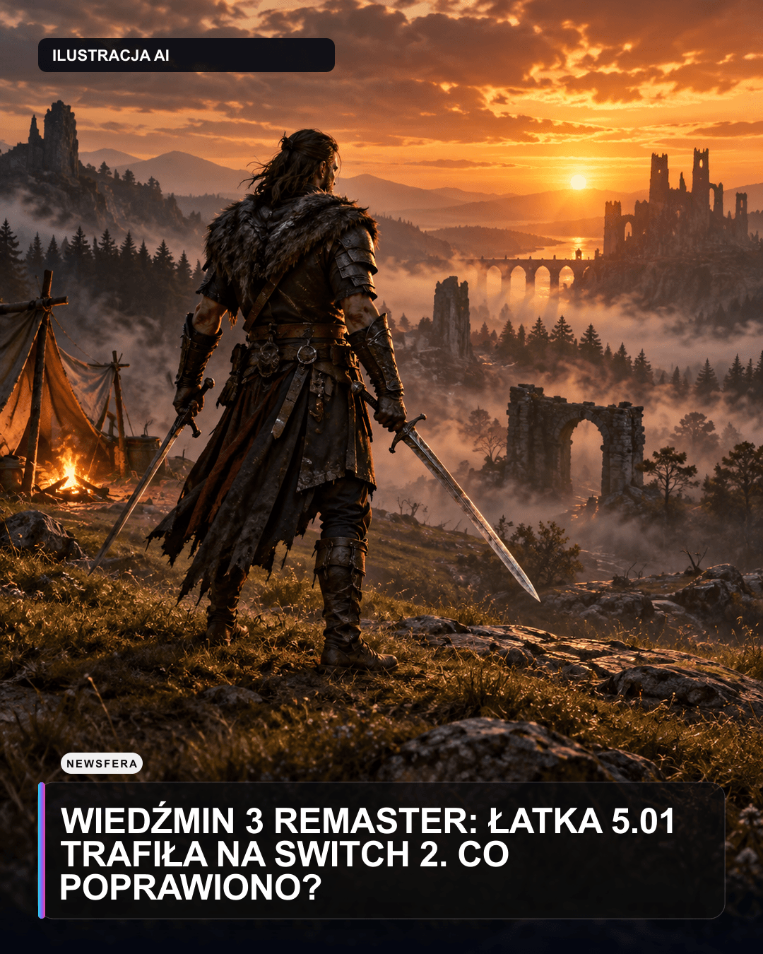 Wiedźmin 3 Remaster: łatka 5.01 trafiła na Switch 2. Co poprawiono?