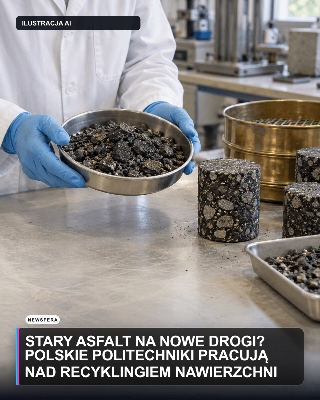 Stary asfalt na nowe drogi? Polskie politechniki pracują nad recyklingiem nawierzchni
