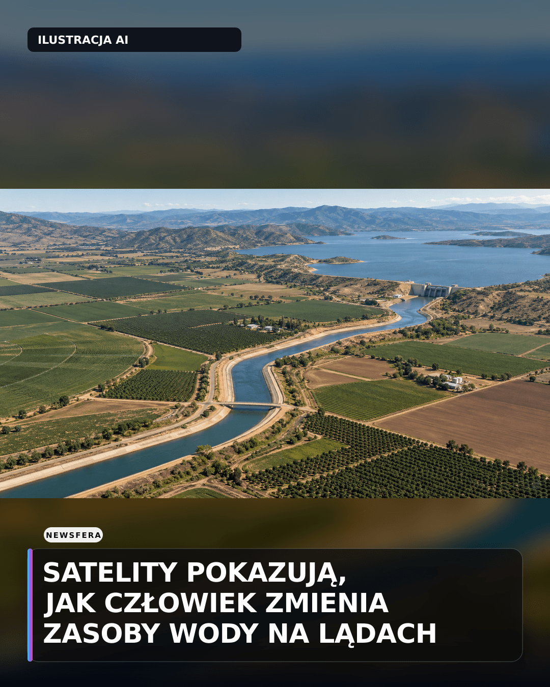 Satelity pokazują, jak człowiek zmienia zasoby wody na lądach
