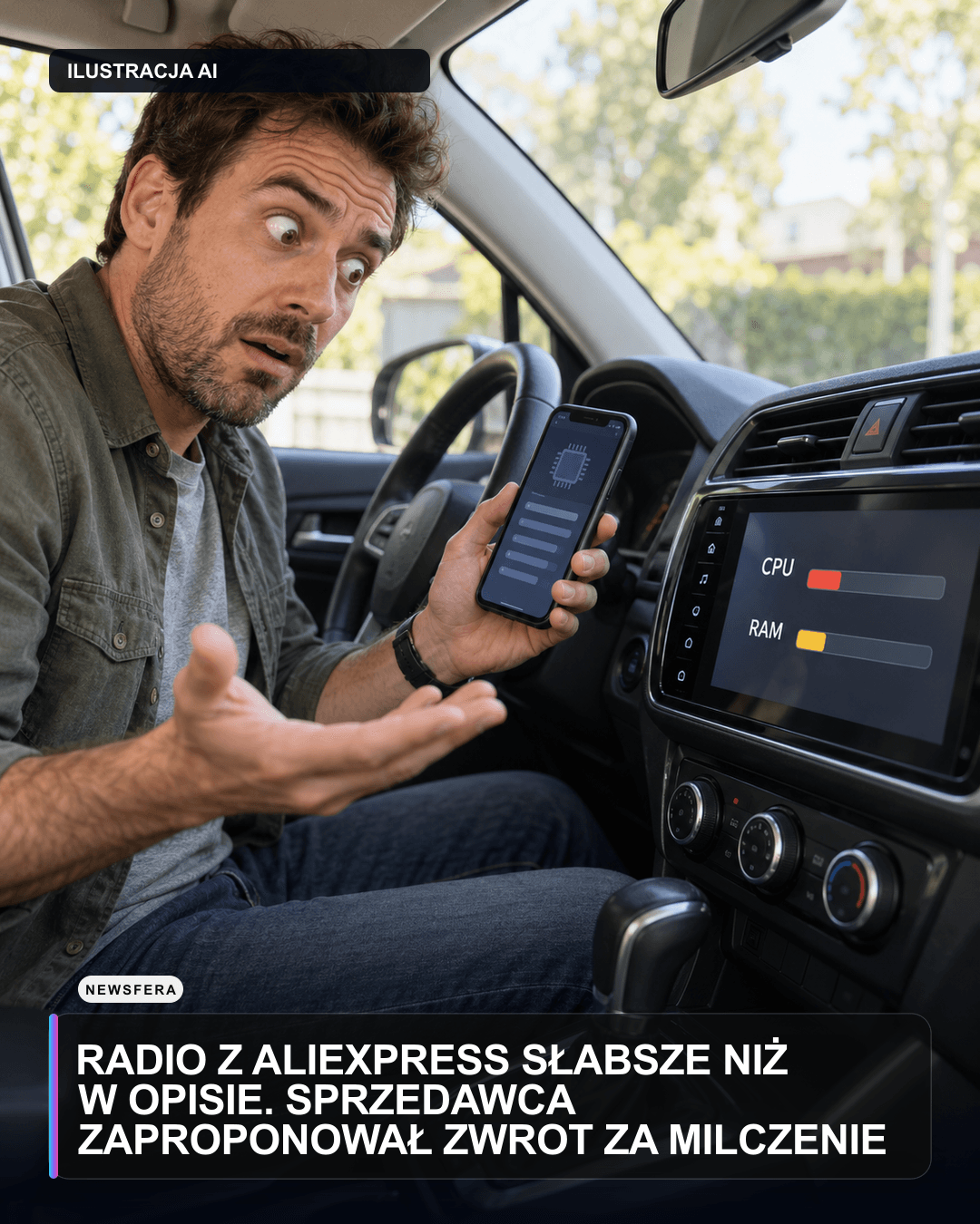 Radio z AliExpress słabsze niż w opisie. Sprzedawca zaproponował zwrot za milczenie