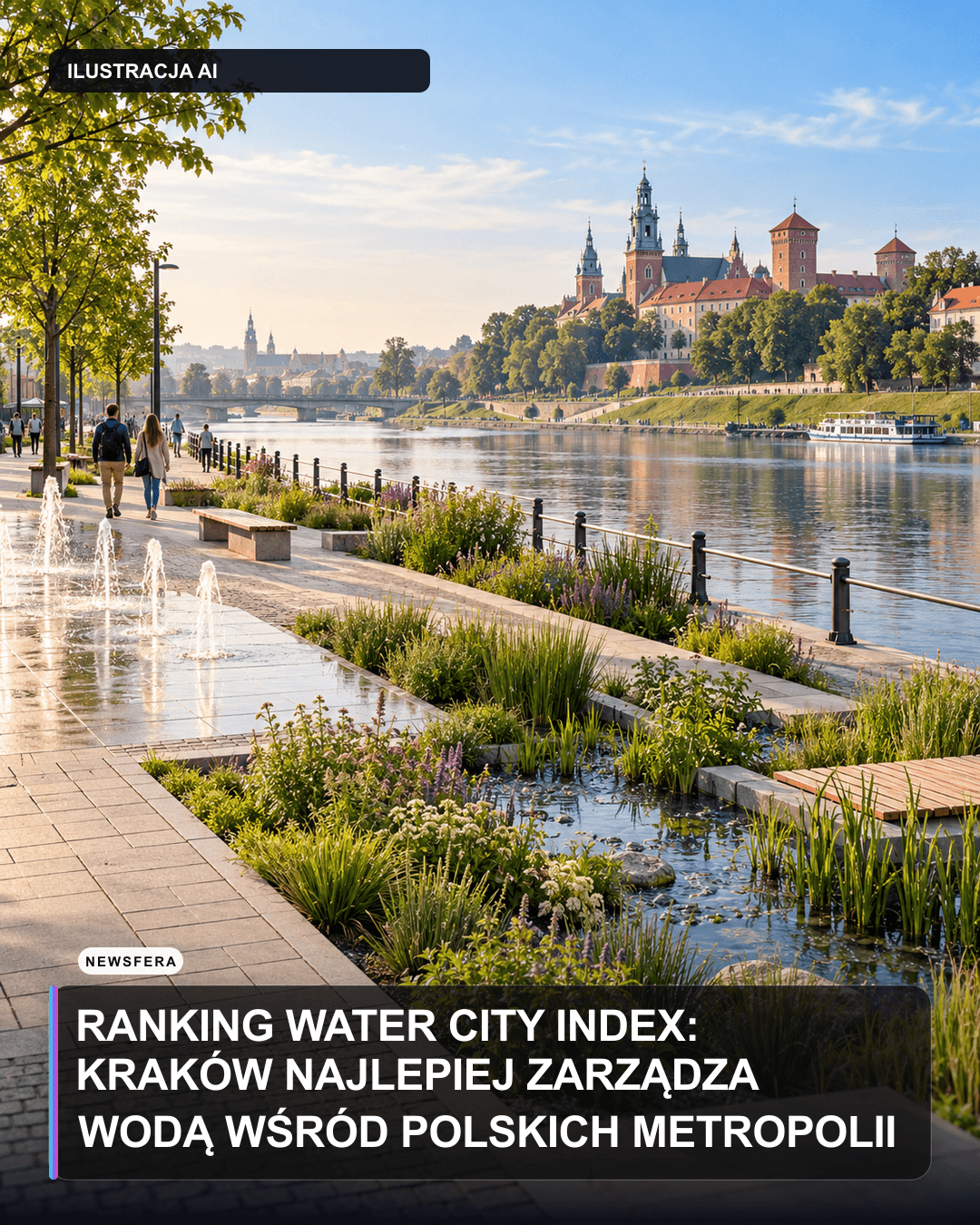 Ranking Water City Index: Kraków najlepiej zarządza wodą wśród polskich metropolii