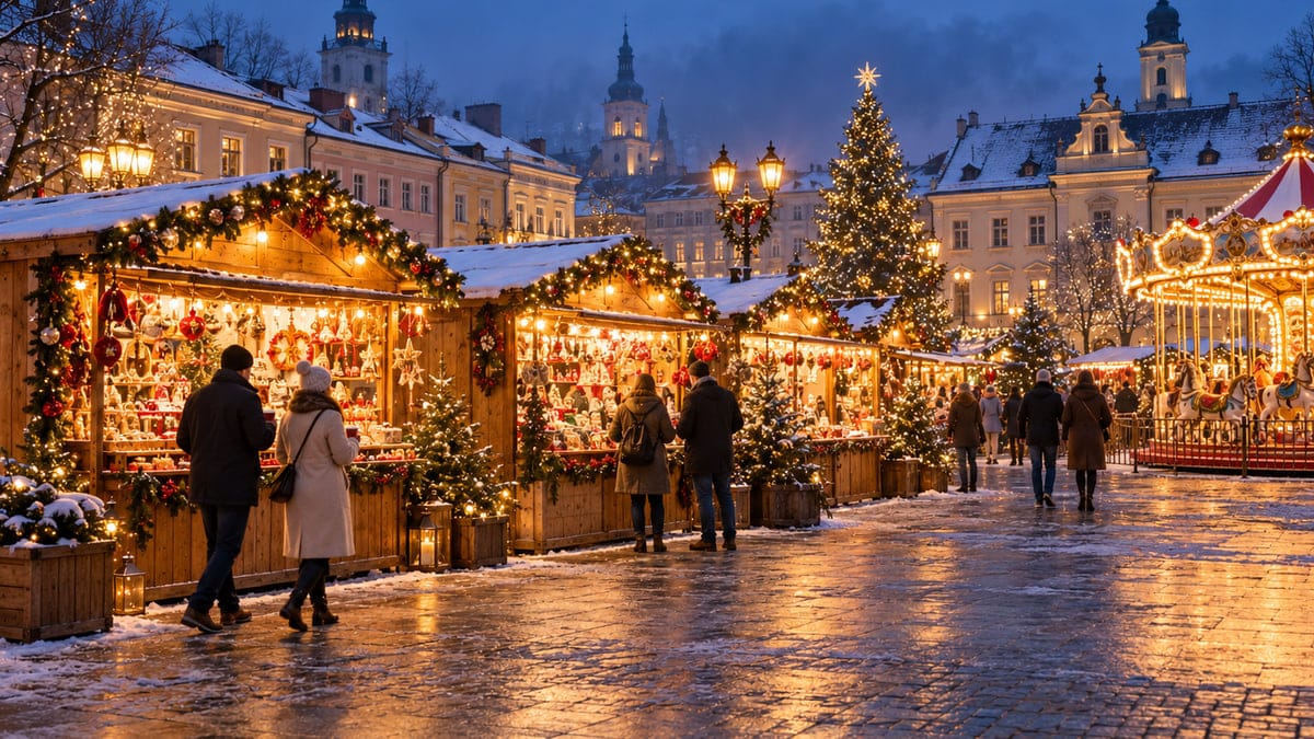 Nowy jarmark świąteczny na placu Nowy Targ