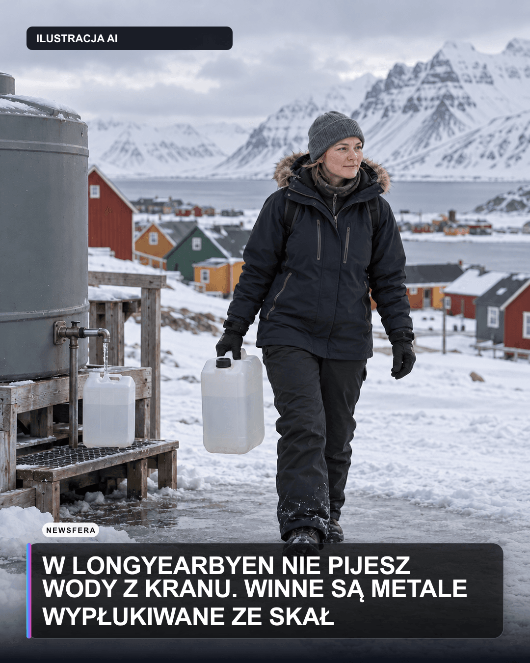 W Longyearbyen nie pijesz wody z kranu. Winne są metale wypłukiwane ze skał