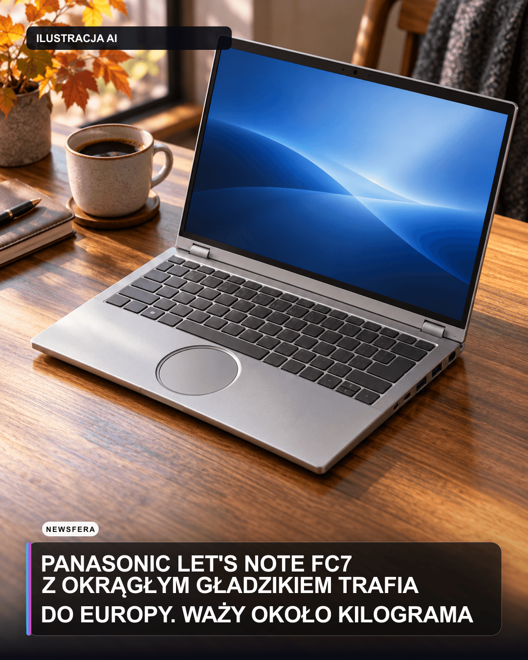 Panasonic Let's Note FC7 z okrągłym gładzikiem trafia do Europy. Waży około kilograma