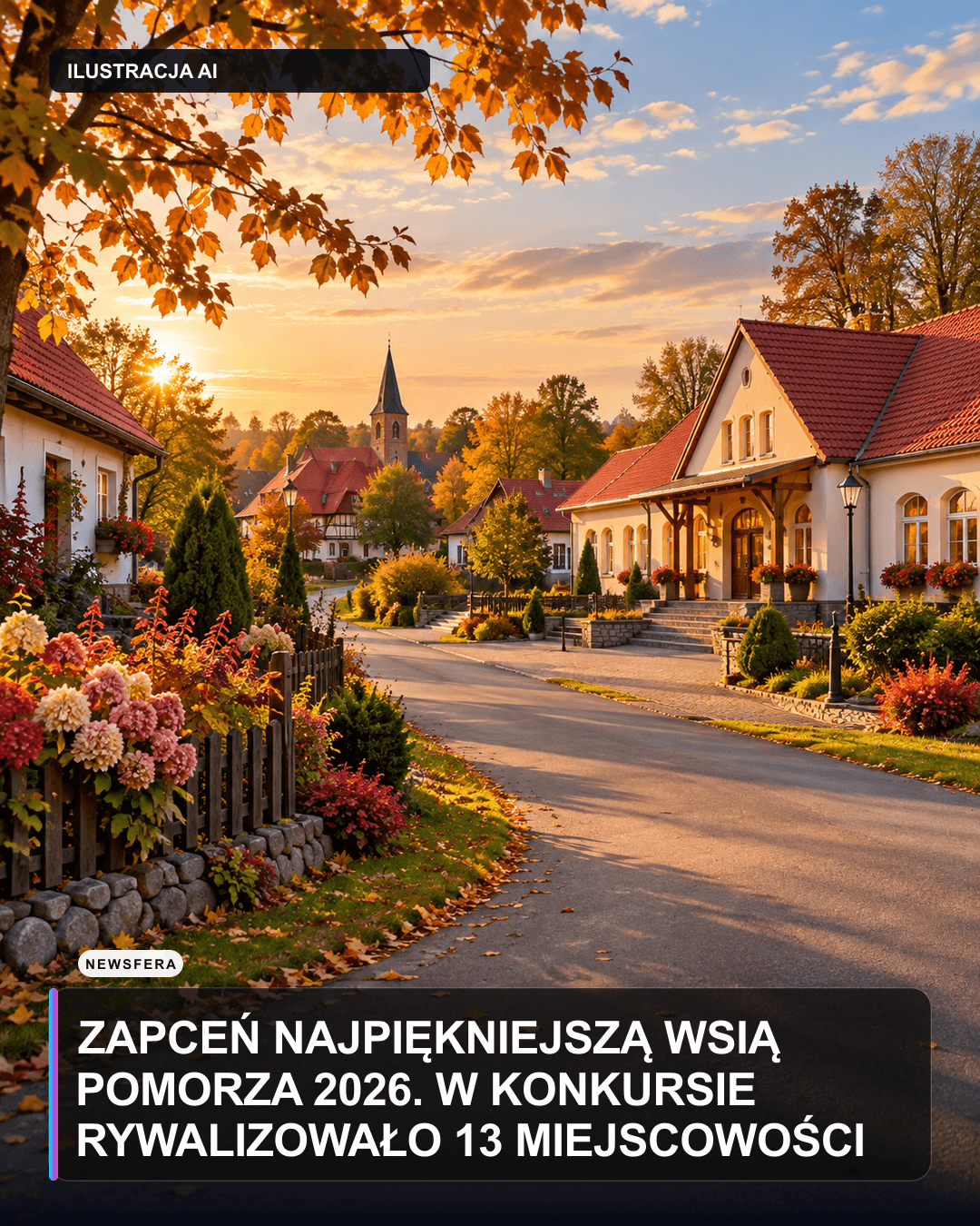 Zapceń najpiękniejszą wsią Pomorza 2026. W konkursie rywalizowało 13 miejscowości