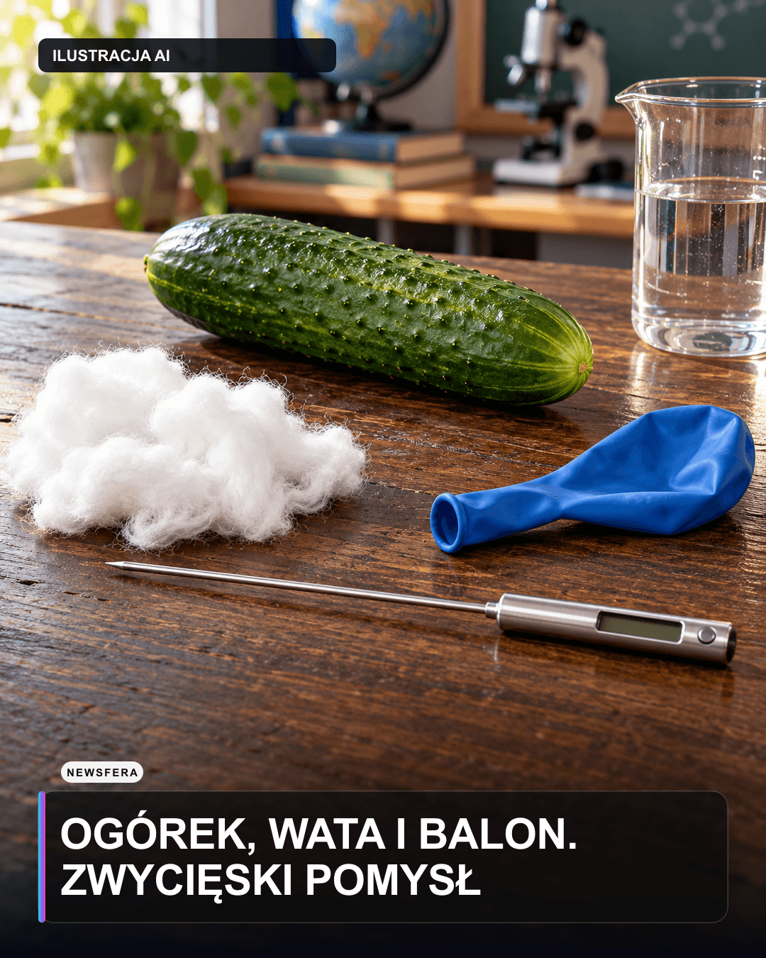 Ogórek, wata i balon. Zwycięski pomysł