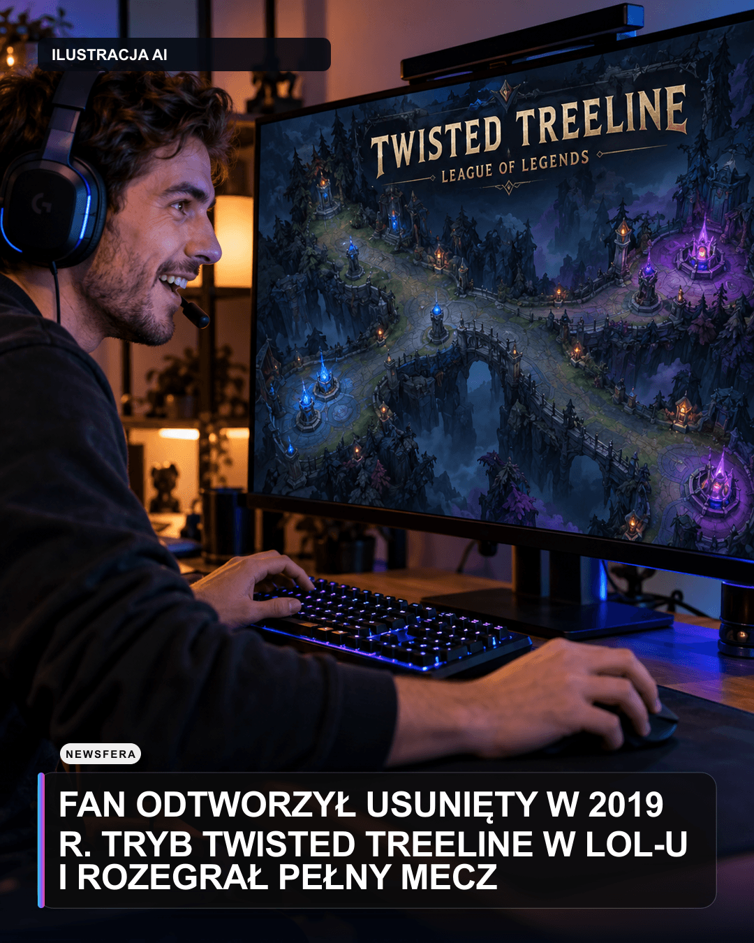 Fan odtworzył usunięty w 2019 r. tryb Twisted Treeline w LoL-u i rozegrał pełny mecz