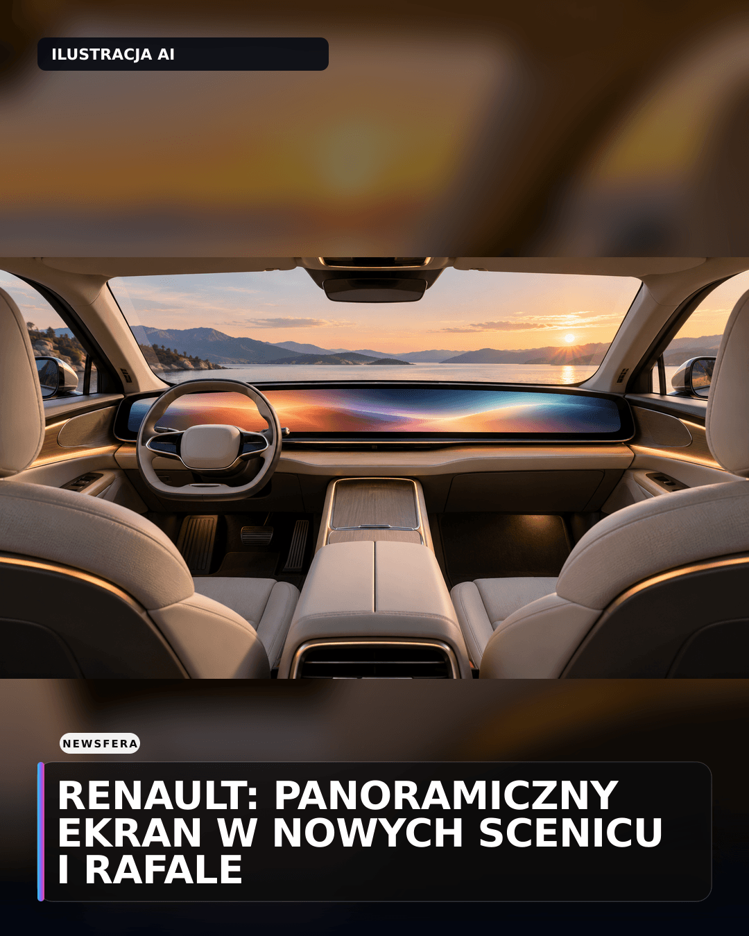 Renault: panoramiczny ekran w nowych Scenicu i Rafale