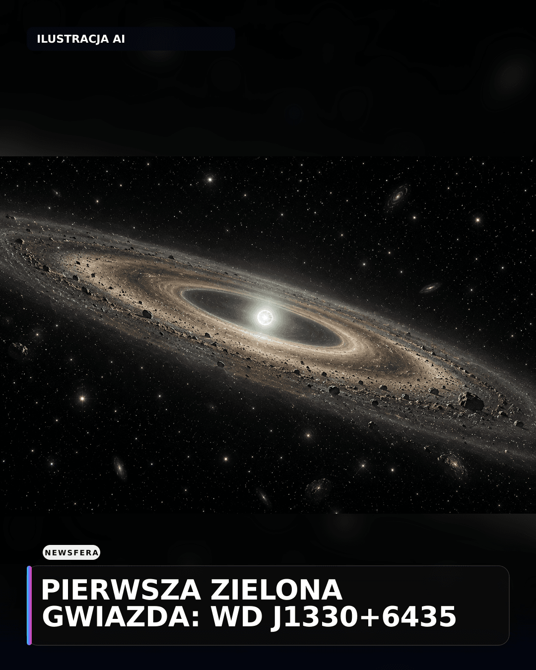 Pierwsza zielona gwiazda: WD J1330+6435