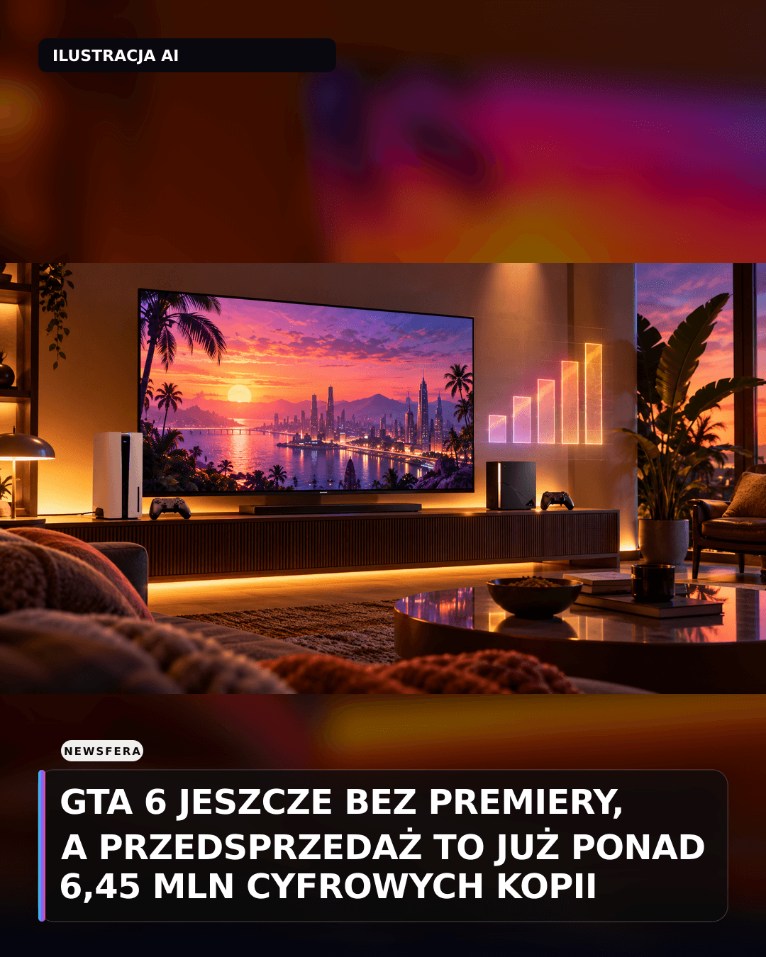 GTA 6 jeszcze bez premiery, a przedsprzedaż to już ponad 6,45 mln cyfrowych kopii
