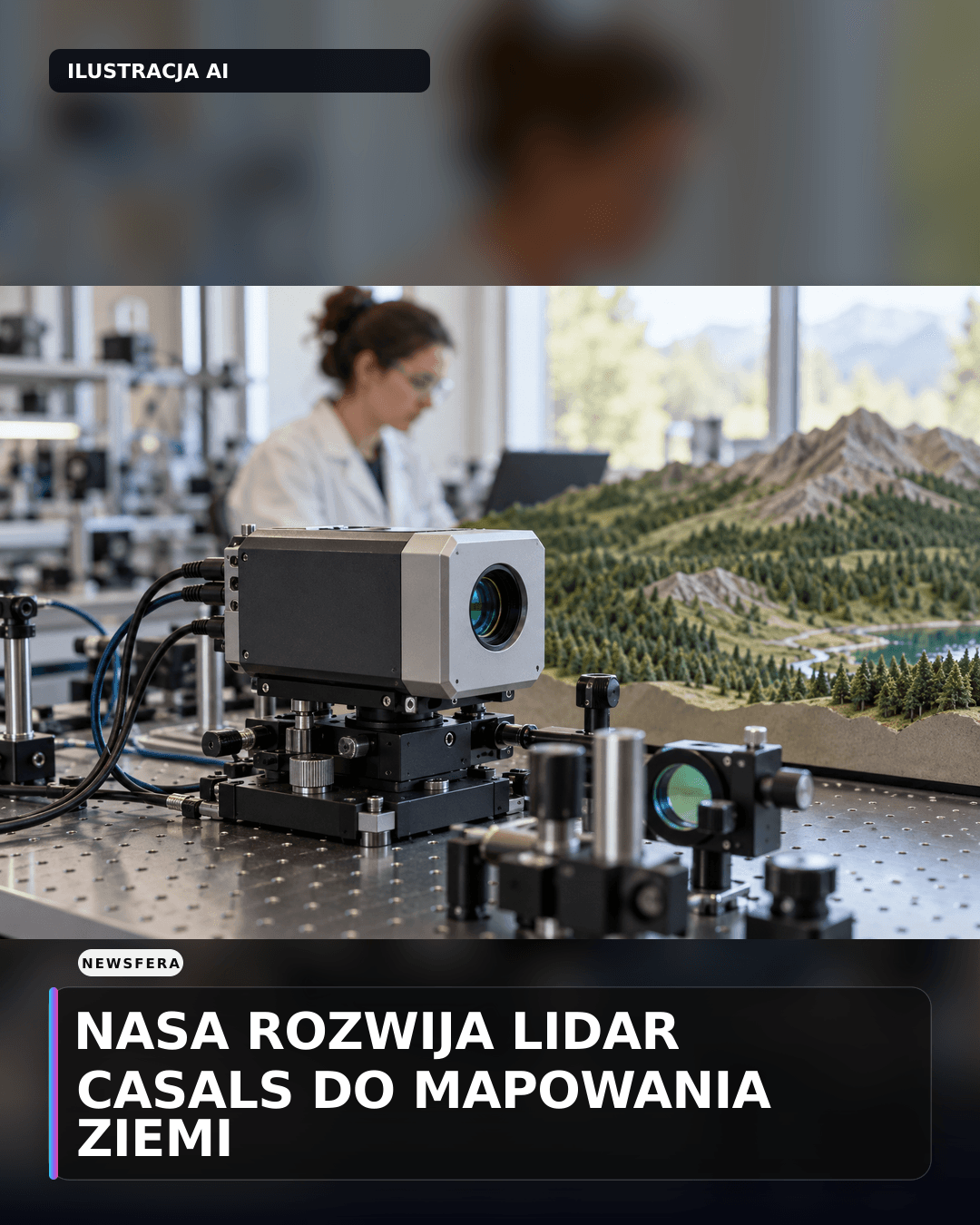 NASA rozwija lidar CASALS do mapowania Ziemi
