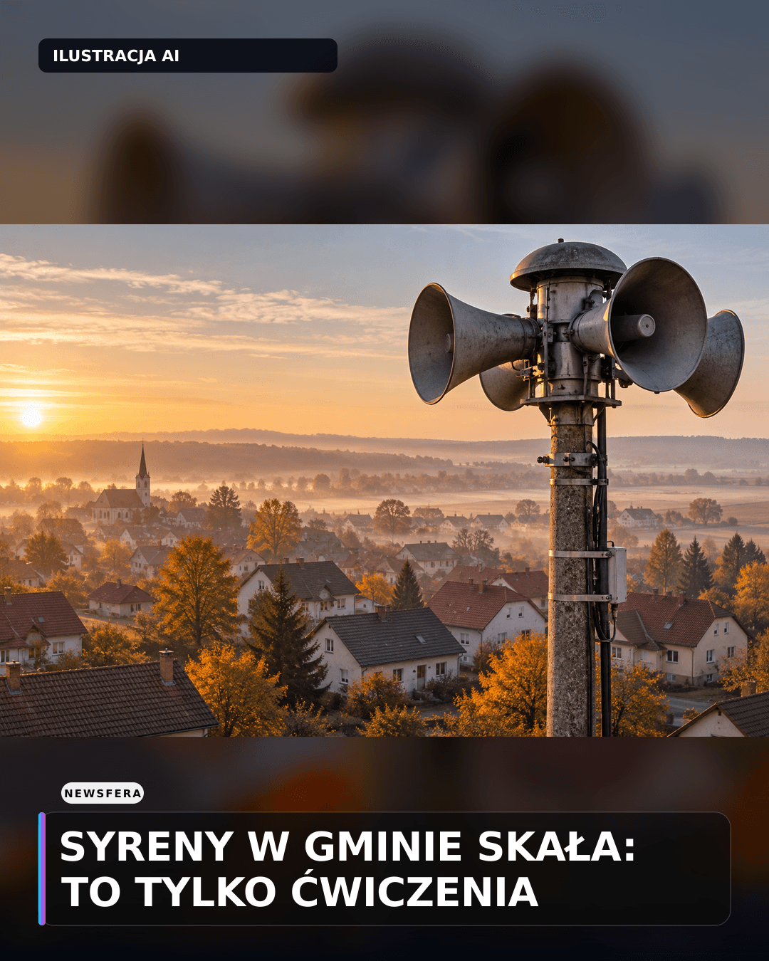 Syreny w gminie Skała: to tylko ćwiczenia