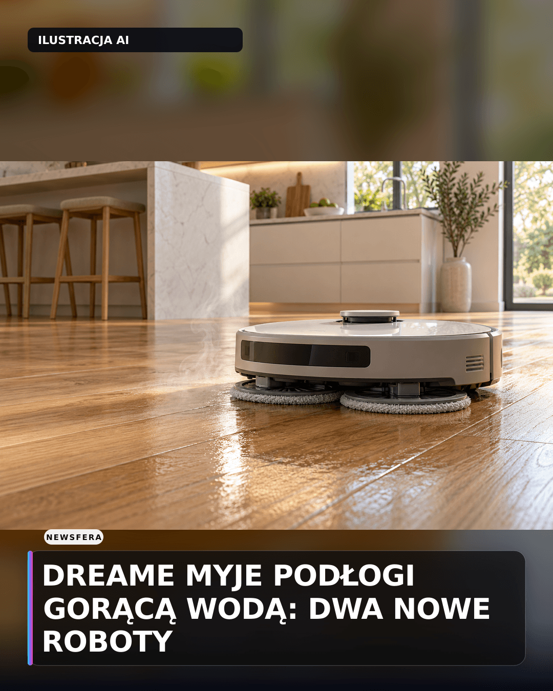 Dreame myje podłogi gorącą wodą: dwa nowe roboty
