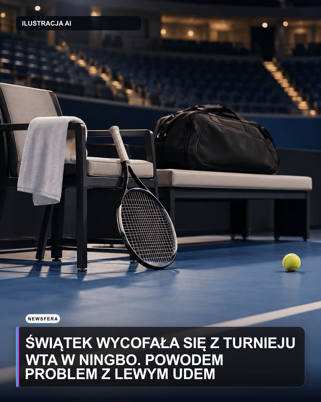 Świątek wycofała się z turnieju WTA w Ningbo. Powodem problem z lewym udem
