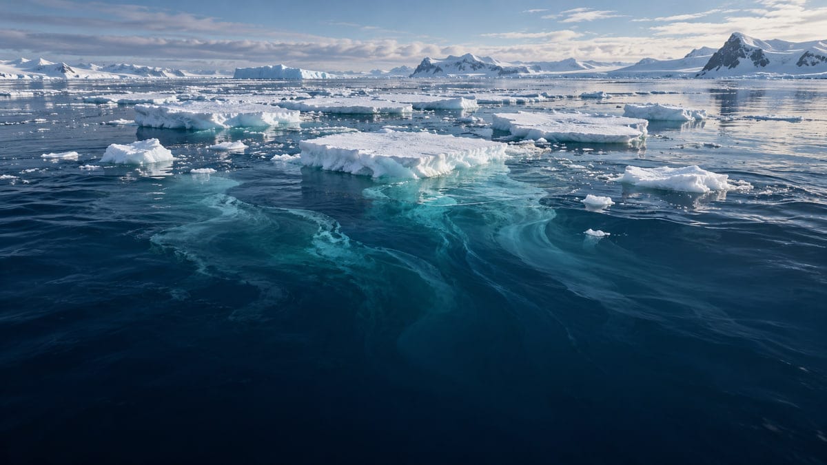 Mniej lodu wokół Antarktydy zmienia wodę oceanu