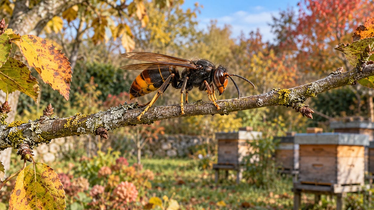 Zlikwidowano pierwsze gniazdo szerszenia żółtonogiego