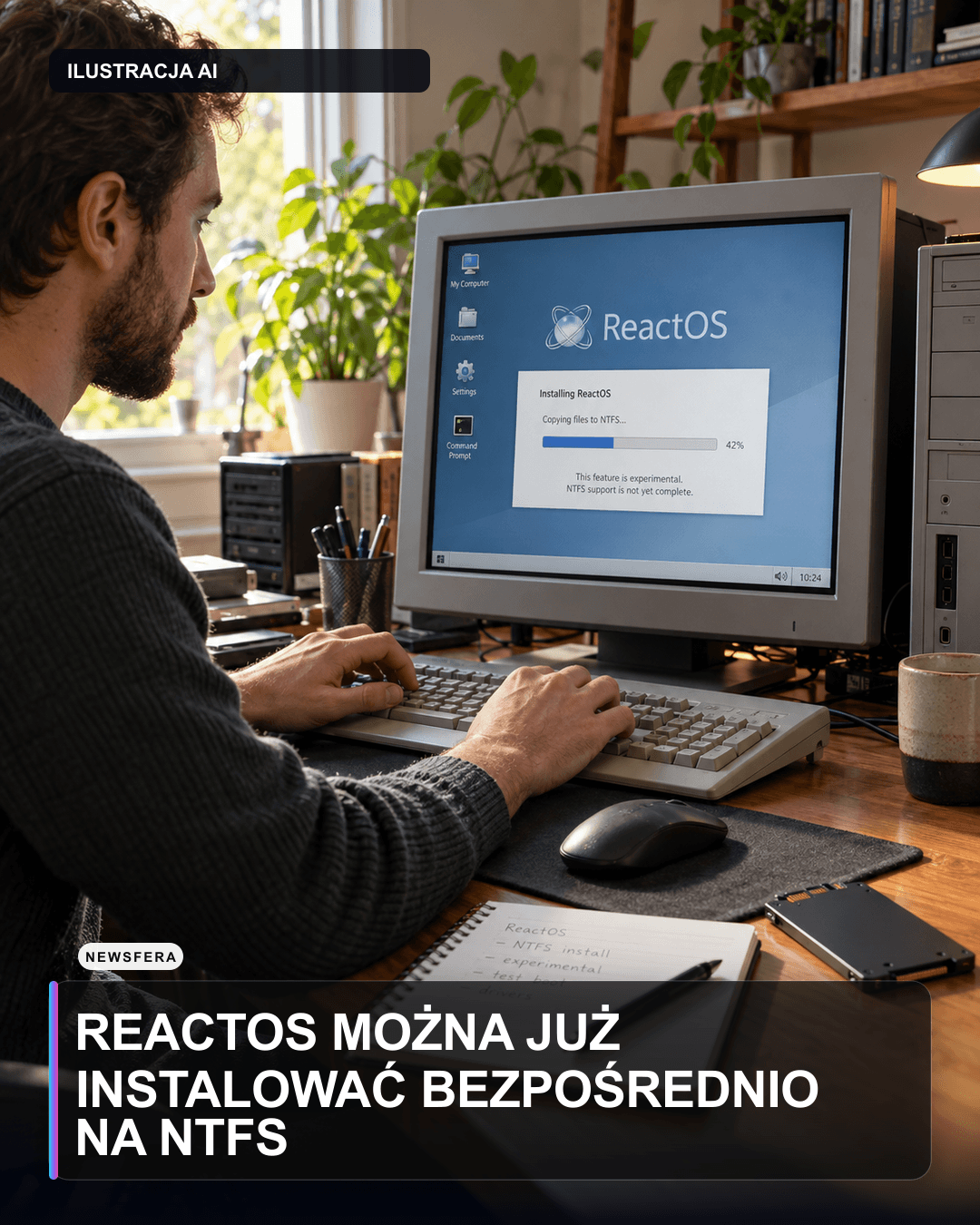 ReactOS można już instalować bezpośrednio na NTFS
